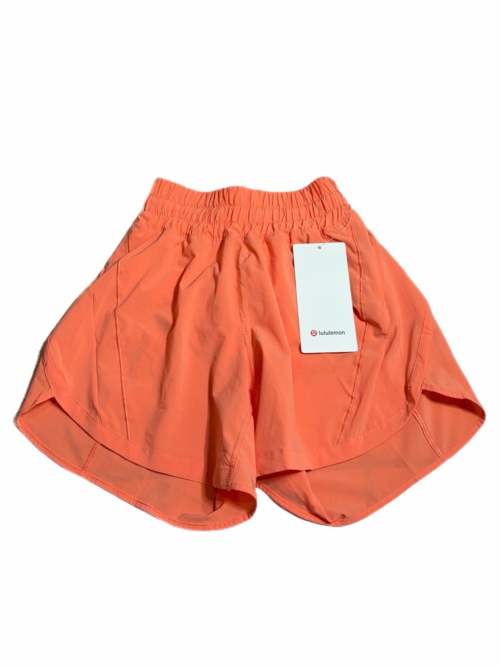 NWT Lululemon Track That High-Rise Lined Short *5" (Sunny Coral) Size 2
